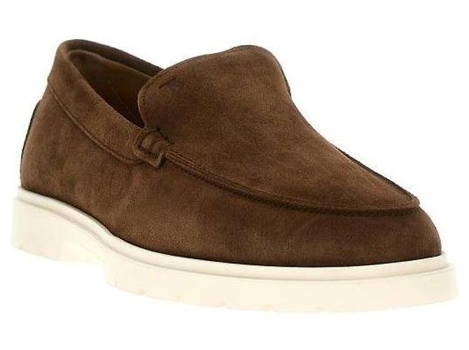 Tod's Mocasines de ante Castaño - vista 4