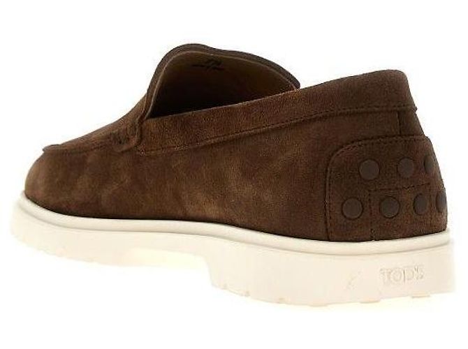 Tod's Mocasines de ante Castaño - vista 5