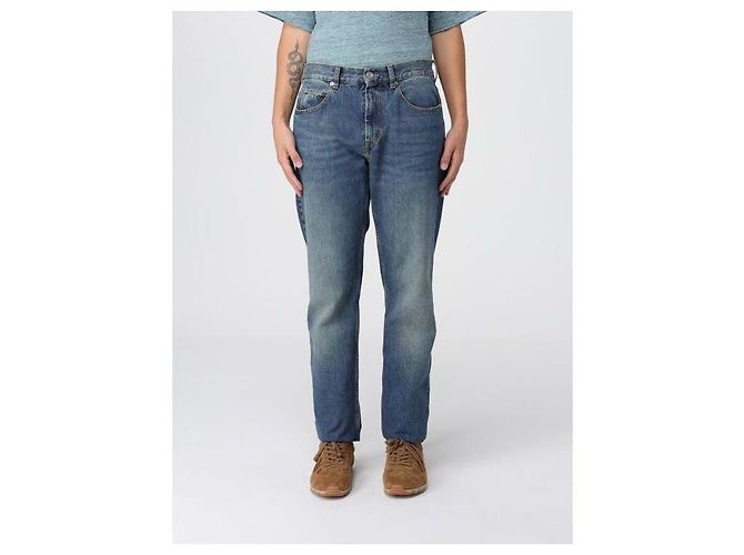 Isabel Marant Pantaloni in denim dritti Blu - vista 4
