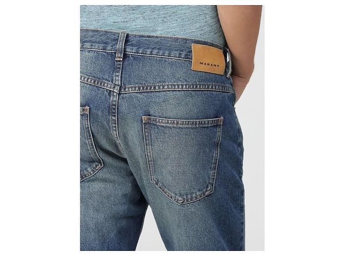 Isabel Marant Pantaloni in denim dritti Blu - vista 6