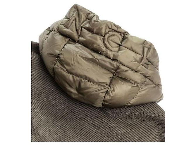 Moncler Moletom com zíper em lã acolchoada Verde - vista 7