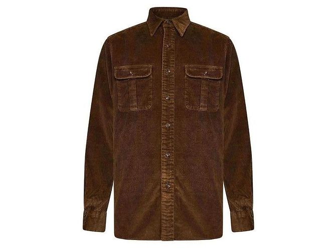 Ralph Lauren Klassisch geschnittenes Cordhemd mit Wildleder-Patch - Ansicht 4