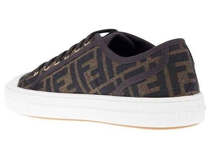 Fendi Stoff Niedrigtop Sneaker - Ansicht 5
