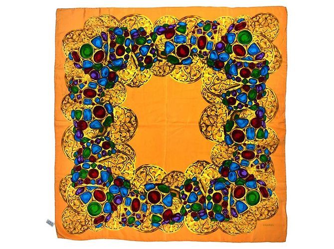 Chanel Pañuelo de joyería naranja - vista 4