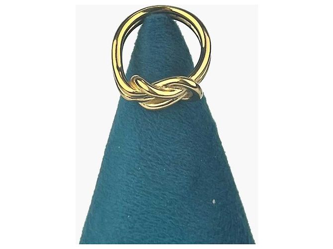 Ring Hermès Anillo para bufanda retorcido en oro Dorado - vista 3