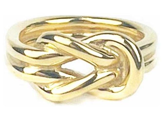 Ring Hermès Anillo para bufanda retorcido en oro Dorado - vista 5