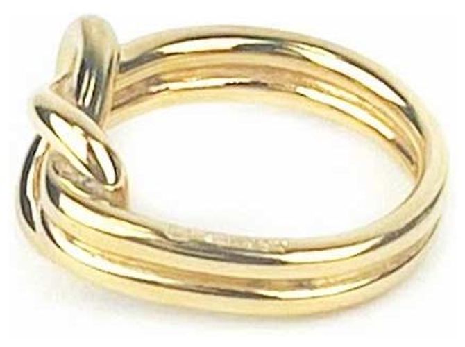 Ring Hermès Anillo para bufanda retorcido en oro Dorado - vista 6