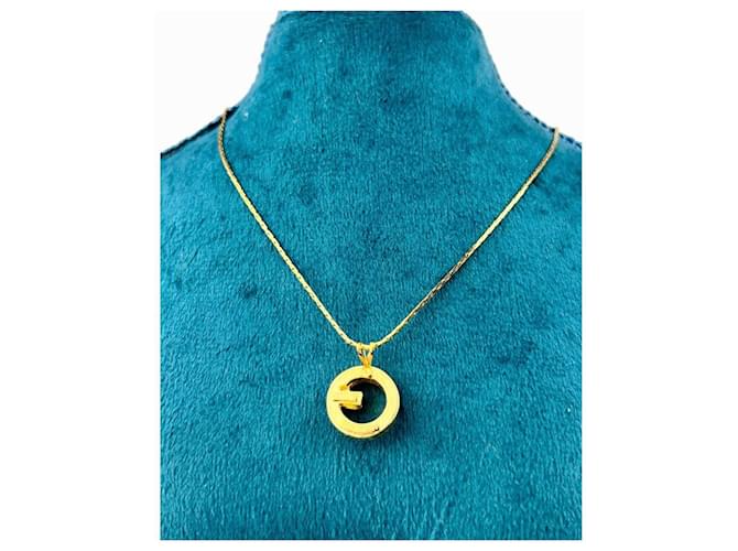 Givenchy Collar Péndulo Redondo Cubo con Logo Dorado - vista 4