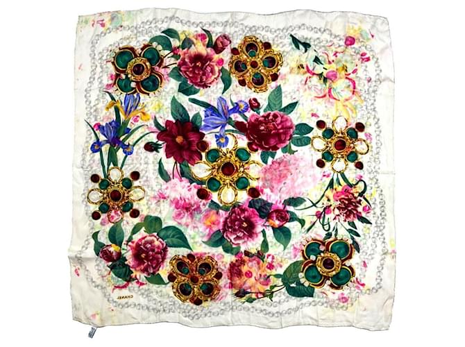 Chanel Schal Flower Ivory Weiß - Ansicht 2