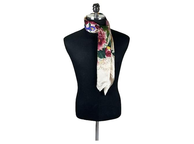 Chanel Schal Flower Ivory Weiß - Ansicht 5