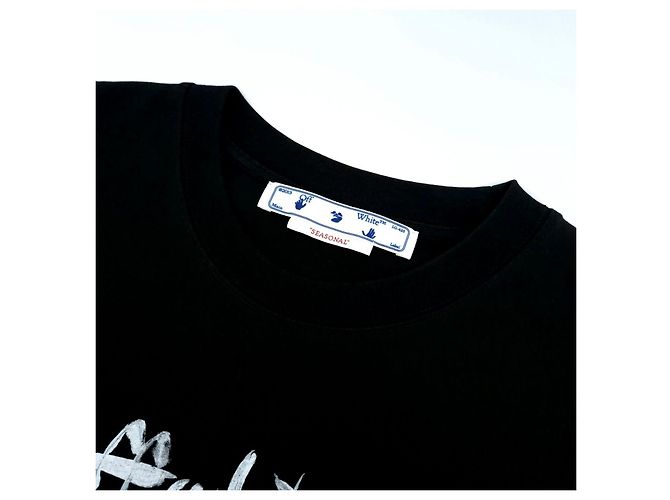 Off White Camiseta Preto - vista 5