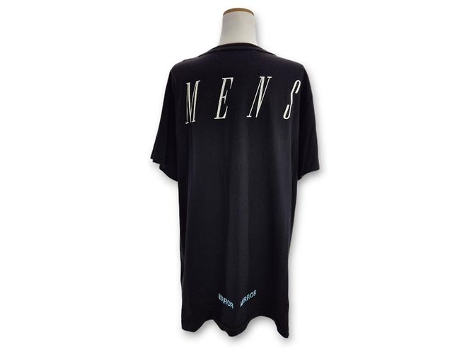 Off White T-Shirt mit kurzen Ärmeln Schwarz - Ansicht 4