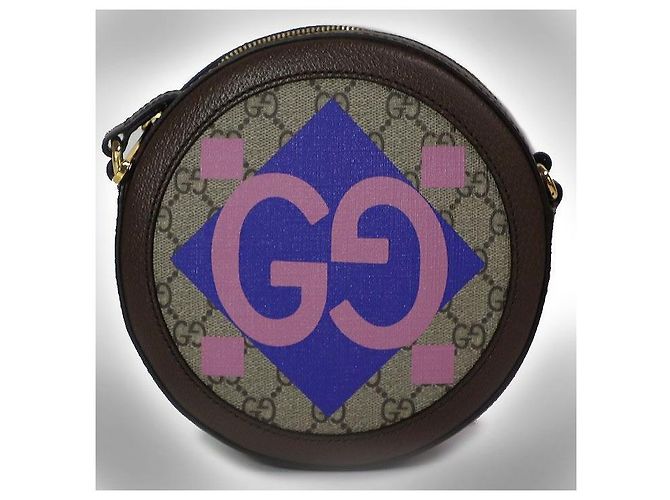 Gucci Borsa a tracolla rotonda Ophidia Double Horse Multicolore - vista 4