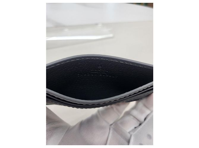 Gucci GG Supreme Coated Canvas Pebble Grain Card Holder Black - view 6