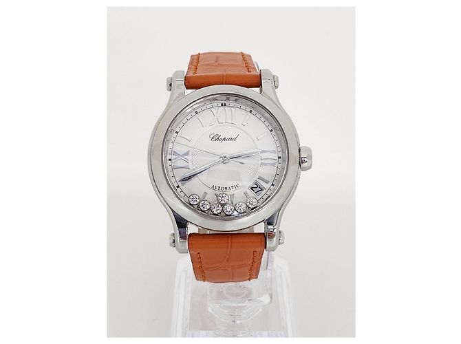 Chopard Orologio automatico da donna Happy Sport Moving Diamond Argento - vista 10
