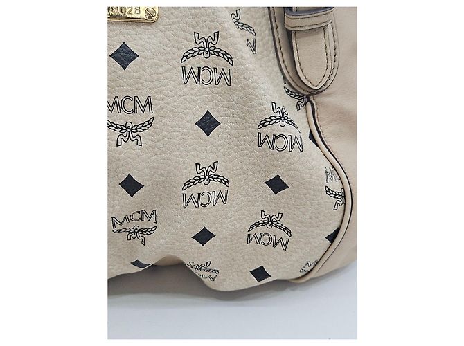 MCM Bolsa Tote e de Ombro Visetos Marrom - vista 19