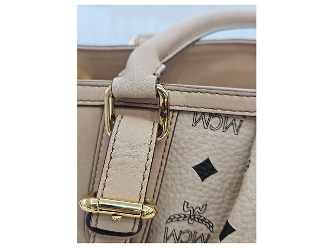 MCM Bolsa Tote e de Ombro Visetos Marrom - vista 21