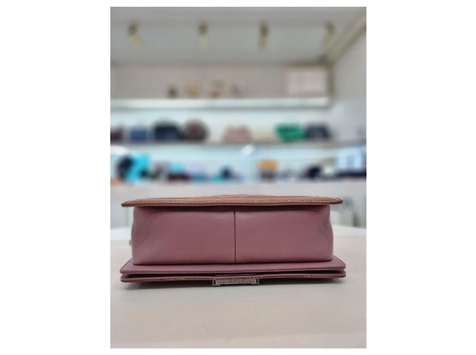 Chanel Boy Two-Tone Caviar Medium Shoulder Bag Brown - view 5
