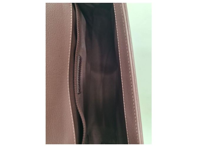 Chanel Boy Two-Tone Caviar Medium Shoulder Bag Brown - view 7