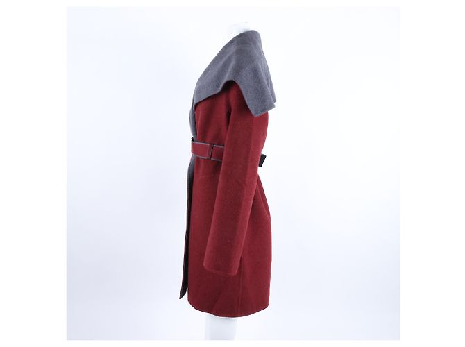 Abrigo de cachemira Hermès Roja - vista 2