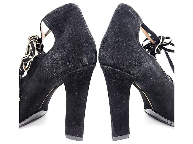 Salvatore Ferragamo Scarpe stringate in scamosciato - vista 3