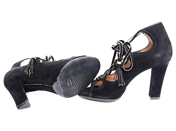 Salvatore Ferragamo Scarpe stringate in scamosciato - vista 4