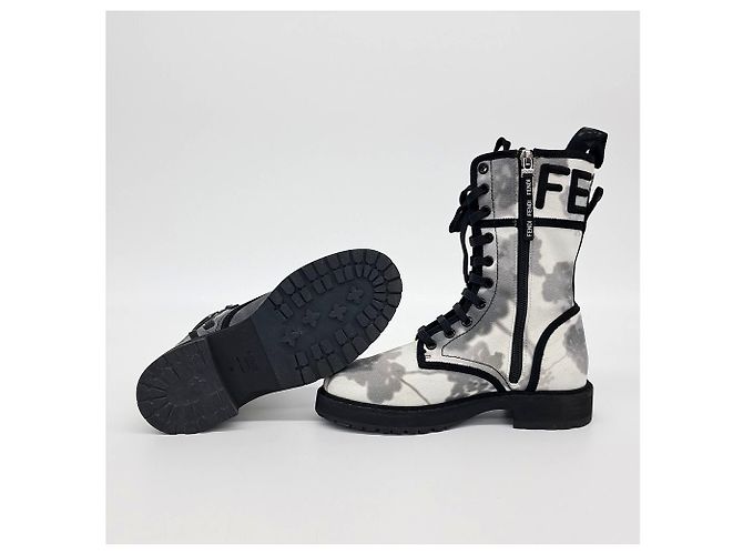 Fendi Stoff Walker Stiefel - Ansicht 4