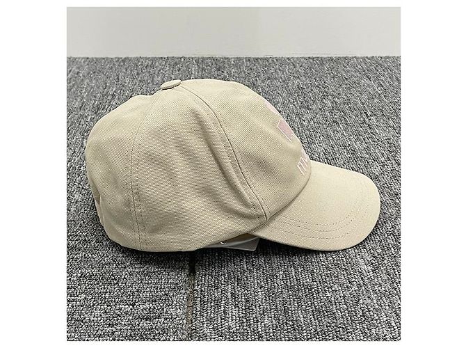 Isabel Marant Tyrony Logo Baseball Cap Ecru Pink (ECLP) Weiß - Ansicht 14