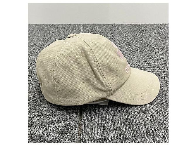 Isabel Marant Tyrony Logo Baseball Cap Ecru Pink (ECLP) Weiß - Ansicht 3