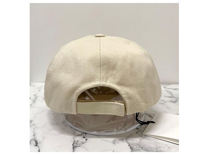Isabel Marant Tyrony Logo Baseball Cap Ecru mit Stempel: ECBK Weiß - Ansicht 4