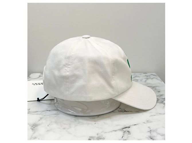 Isabel Marant TYRONY Logo Baseball Cap Weiß Smaragd Grün - Ansicht 13