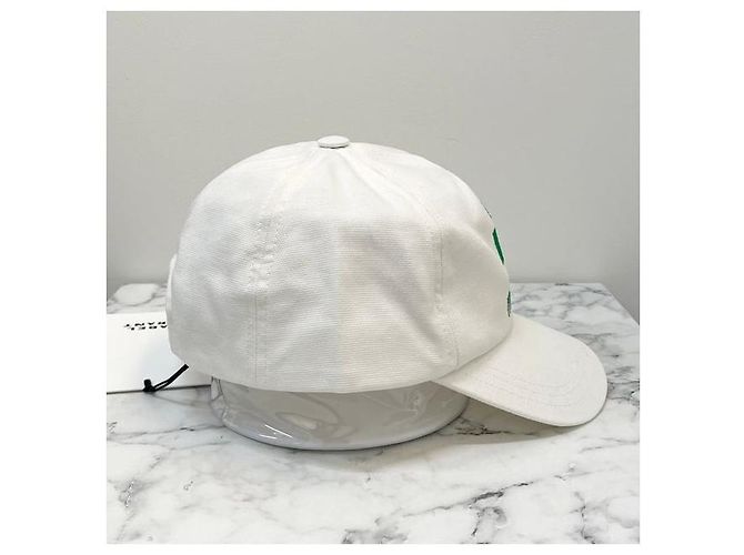 Isabel Marant TYRONY Logo Baseball Cap Weiß Smaragd Grün - Ansicht 3