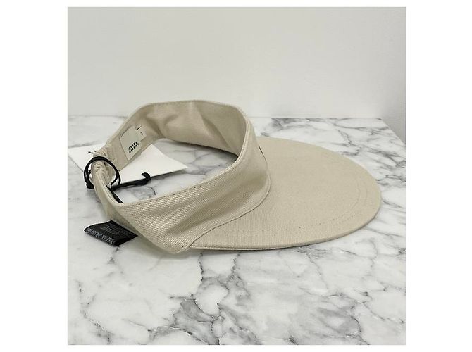 Visor Cap Logo TYRY Ecru Schwarz von Isabel Marant Étoile Weiß - Ansicht 14
