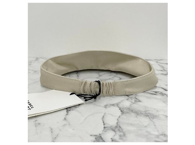 Visor Cap Logo TYRY Ecru Schwarz von Isabel Marant Étoile Weiß - Ansicht 15