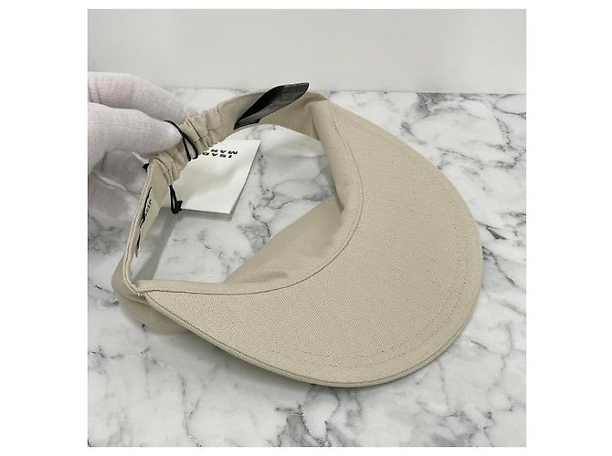 Visor Cap Logo TYRY Ecru Schwarz von Isabel Marant Étoile Weiß - Ansicht 16