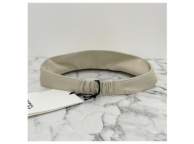 Visor Cap Logo TYRY Ecru Schwarz von Isabel Marant Étoile Weiß - Ansicht 5