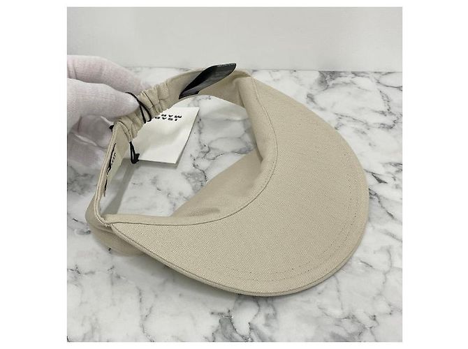 Visor Cap Logo TYRY Ecru Schwarz von Isabel Marant Étoile Weiß - Ansicht 6