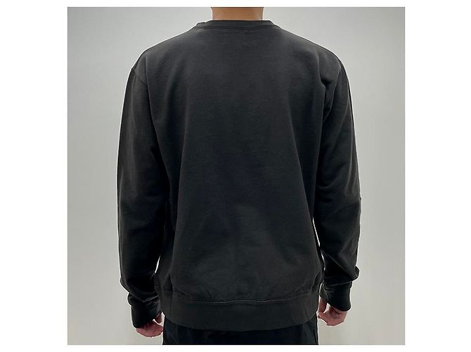 Isabel Marant MIKOY Samt-Logo-Sweatshirt Verblasst Schwarz Ecru FKEC Weiß - Ansicht 14