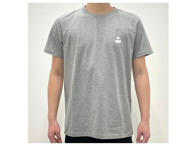 Isabel Marant Zafferh Logo T-Shirt Ecru Grau ECGY Braun - Ansicht 11