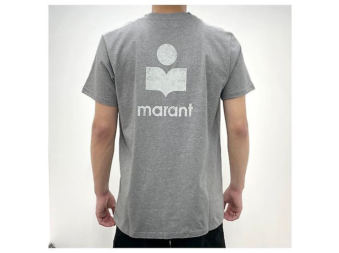 Isabel Marant Zafferh Logo T-Shirt Ecru Grau ECGY Braun - Ansicht 14
