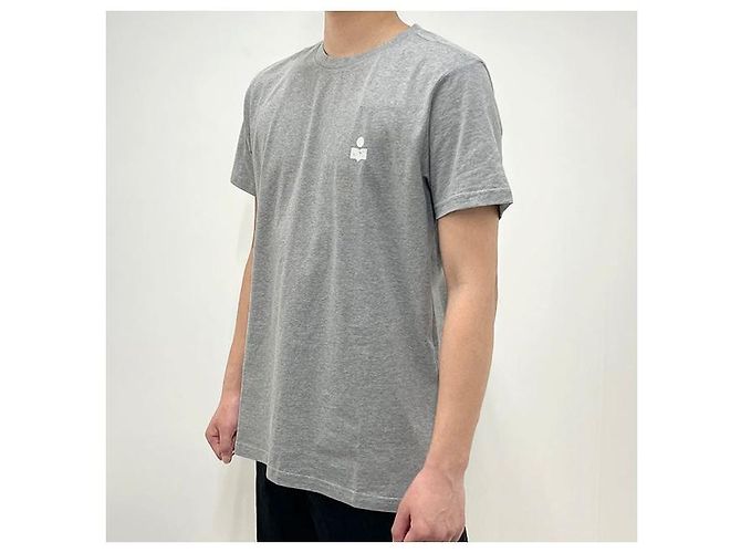 Isabel Marant Zafferh Logo T-Shirt Ecru Grau ECGY Braun - Ansicht 3