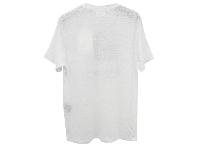 Isabel Marant Leinen-Logo-T-Shirt ZEWEL weiß - Ansicht 3