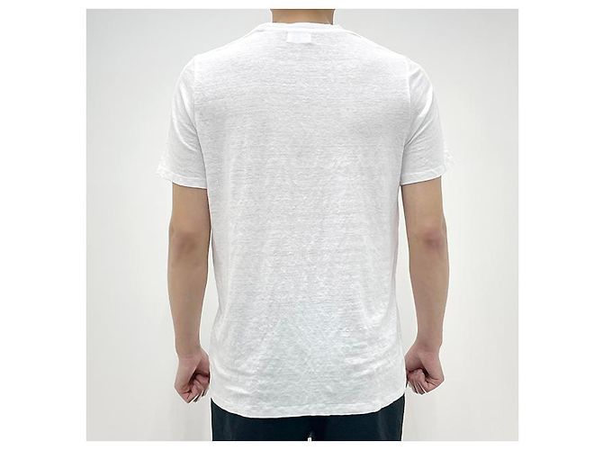 Isabel Marant Weißes T-Shirt mit KARMAN-Logo - Ansicht 13