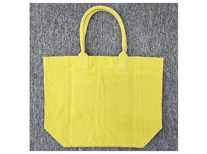 Isabel Marant Borsa shopper ricamata con logo YENKY Giallo sole - vista 13