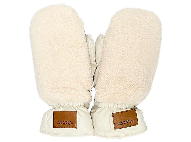 Isabel Marant Guanti Barka Mopolla Bianco - vista 13