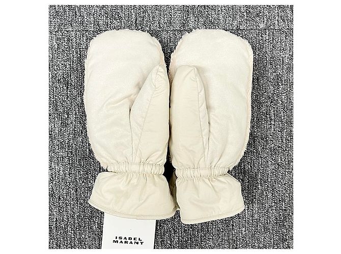 Isabel Marant Guanti Barka Mopolla Bianco - vista 15
