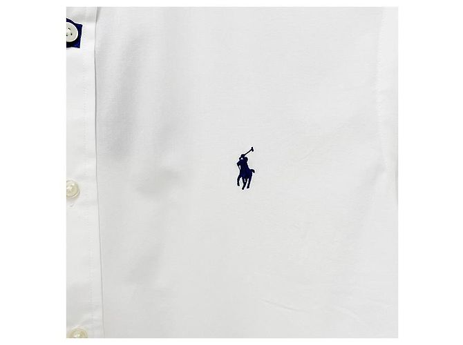 Camicia con logo ricamato Polo Ralph Lauren con pony Bianco - vista 18