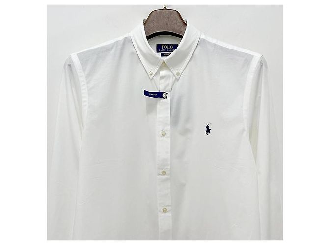 Camicia con logo ricamato Polo Ralph Lauren con pony Bianco - vista 3