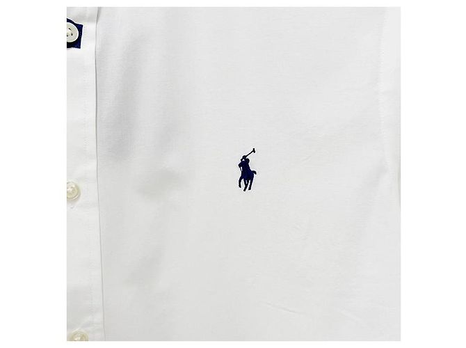 Camicia con logo ricamato Polo Ralph Lauren con pony Bianco - vista 6