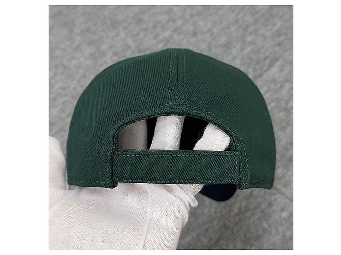 Miu Miu Baseballkappe Drill mit gesticktem Logo in Abatte Royal Green Grün - Ansicht 14